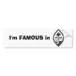 Famous in Guam Sticker bumper stickers