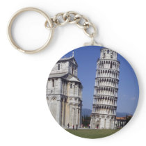 Famous inclined bell tower, the Leaning Tower of P Key Chains