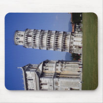 Famous inclined bell tower, the Leaning Tower of P Mousepads