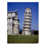 Famous inclined bell tower, the Leaning Tower of P Postcards