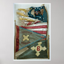 Famous Union Battle Flags - Plate 1 -