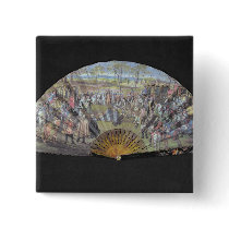 Fan depicting the marriage of Louis of France Pin