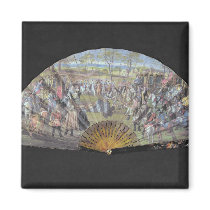 Fan depicting the marriage of Louis of France Magnet