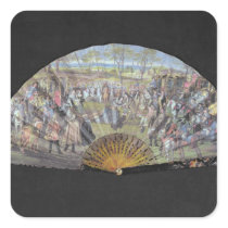 Fan depicting the marriage of Louis of France Stickers