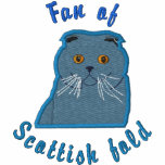 Fan of scottish fold embroidered shirts