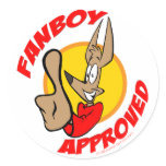 Fanboy Approval Seal Label Sticker