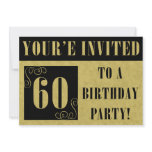 Fancy 60th Birthday Invites invitations