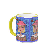 Fancy Blonde Lady - mug