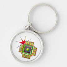 Fancy Computer Chip Key Chains