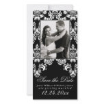 Fancy Damask Save the Date Picture Card
