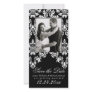 Fancy Damask Save the Date Picture Card