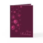 Fancy Elegant Pink Christmas Decorations cards