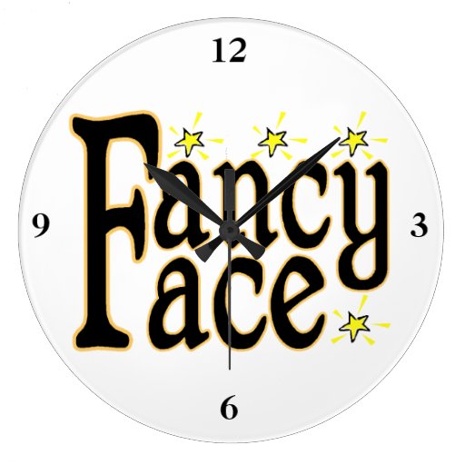 Fancy Face Wall Clocks Zazzle