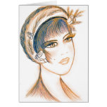 Fancy Flapper Greeting Card