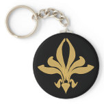 Fancy Fleur De Lis Key Chain keychains