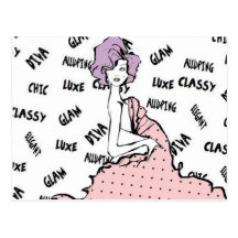 Fancy Girl Post Card