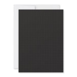 Fancy grey circles on black background custom invites