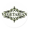 Fancy in Black - Vegetarian stickers