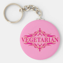 Fancy in Pink - Vegetarin Keychain