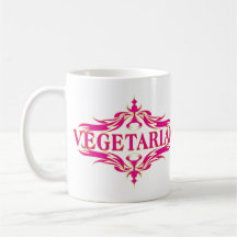 Fancy in Pink - Vegetarin Mugs