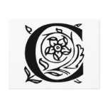 Fancy Letter C postcards