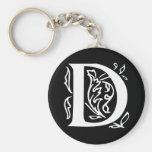 Fancy Letter D Key Chains