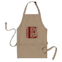 Fancy Letter E Apron