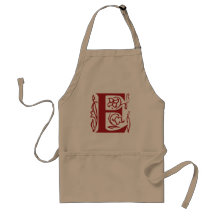 Fancy Letter E Apron