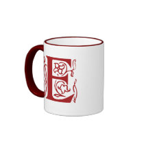 Fancy Letter E Mug