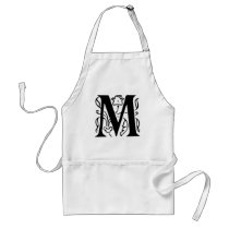 Fancy Letter M Aprons