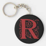 Fancy Letter R Keychains