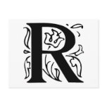Fancy Letter R postcards