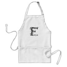 Fancy Monogram: Freya Aprons
