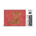 Fancy Monogram Letter Z postage