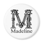 Fancy Monogram: Madeline magnets