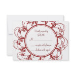Fancy Monogram RSVP (red)