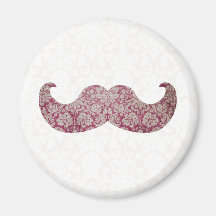 Fancy moustache refrigerator magnets