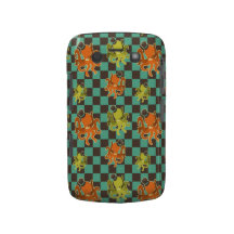 Fancy Octopus Chequered Pattern Case Blackberry Case