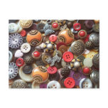 Fancy Orange Buttons and Kitty Buttons postcards