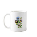 Fancy Pansies Vintage Illustration mugs