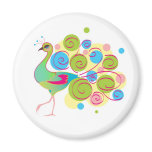 Fancy Peacock Magnet