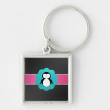 Fancy penguin keychains