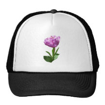 Fancy Pink Tulip Mesh Hats