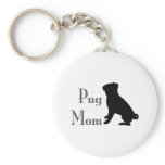 Fancy Pug Mum keychains