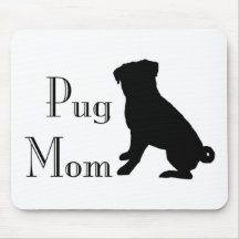 Fancy Pug Mum Mouse Pads