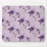 Fancy Purple Floral Mousepad