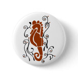 Fancy sea horse button