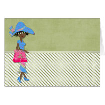 Fancy Shopping Lady African American