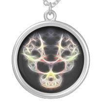 Fancy stylised skull necklaces