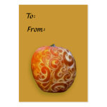 Fancy Thanksgiving Pumpkin Tag! business cards